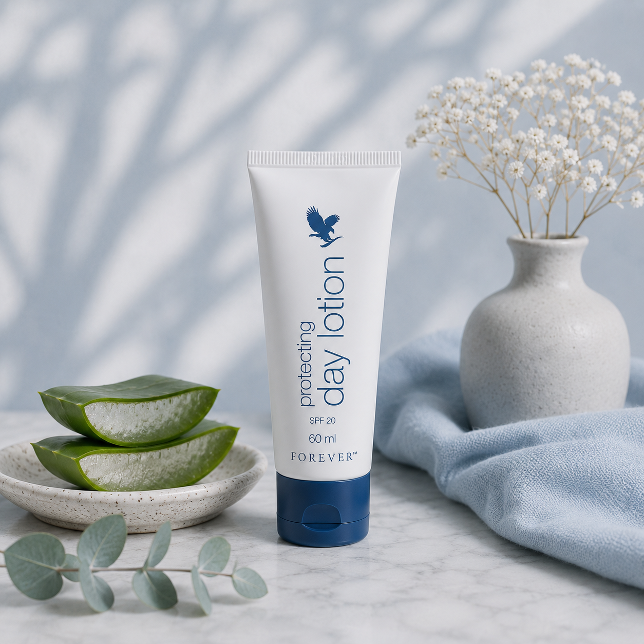 Aloe ansiktskrem med solfaktor